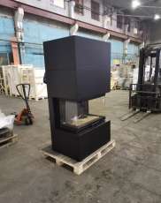 Стальной камин Родос 800 черный купить фото Стальной камин Родос 800 черный купить фото в Гродно