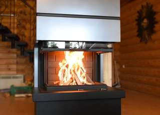 Стальной камин Родос 800 фото в Гродно