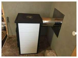 купить Печь-камин Везувий ПК-01 (270) c плитой бежевая 9 кВт в Гродно в Гродно