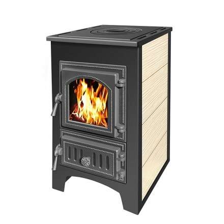 Печь-камин Везувий ПК-01 (270) c плитой бежевая 9 кВт купить в Гродно
