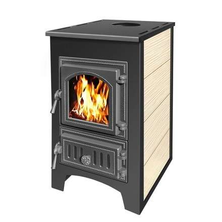 Печь-камин Везувий ПК-01 (270) бежевый 9 кВт Амазонка бай фото в Гродно