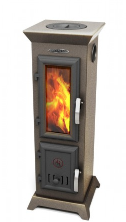 Отопительная печь Термофор Статика Тетра Мини, чёрная бронза Амазонка бай фото в Гродно