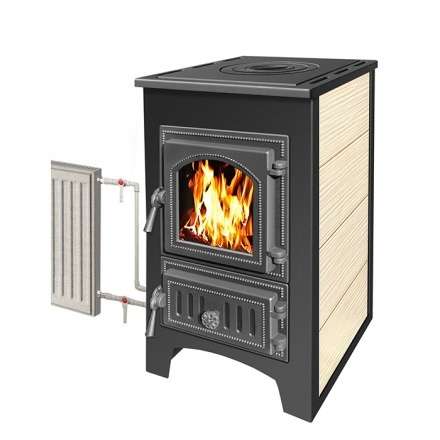 Печь-камин Везувий ПК-01 (270) с плитой и т/о бежевая 9 кВт купить в Гродно