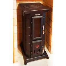 Недорогая стальная печь Термофор Статика Тетра, чёрная бронза фото в Гродно