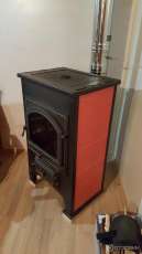 Купить Печь-камин Везувий ПК-01 (270) с плитой и т/о красный 9 кВт в Гродно в Гродно