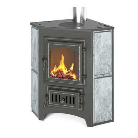 Печь-камин Везувий ПК-01 (220) с конфоркой угловой талькохлорит Амазонка бай фото в Гродно