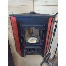 Купить Печь-камин Везувий ПК-01 (220) с конфоркой угловой красный 9 кВт в Гродно в Гродно