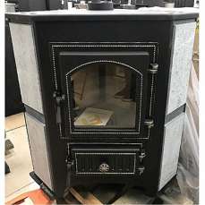 Купить Печь-камин Везувий ПК-01 (220) с конфоркой угловой бежевый 9 кВт в Гродно в Гродно