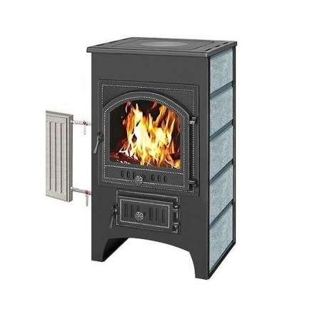 Печь-камин Везувий ПК-02 (205) с плитой и т/о змеевик 12 кВт купить в Гродно