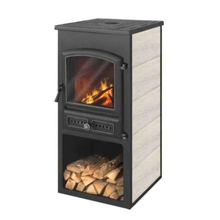 Печь-камин ЭТНА (БКД) с плитой Амазонка бай фото в Гродно