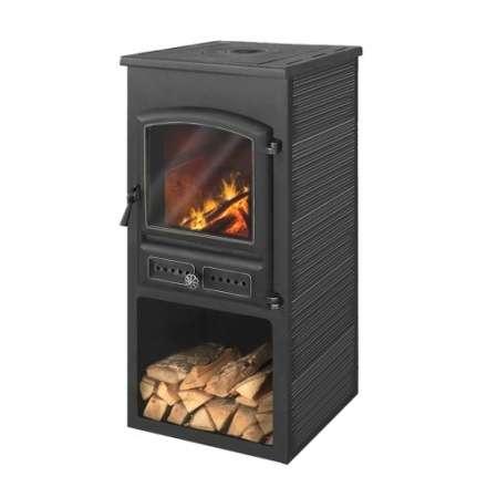 Печь-камин ЭТНА (БКД) с плитой Амазонка бай фото в Гродно