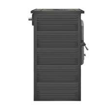 Печь-камин российский ЭТНА (Панорама) с плитой "Антрацит" высокий фото в Гродно