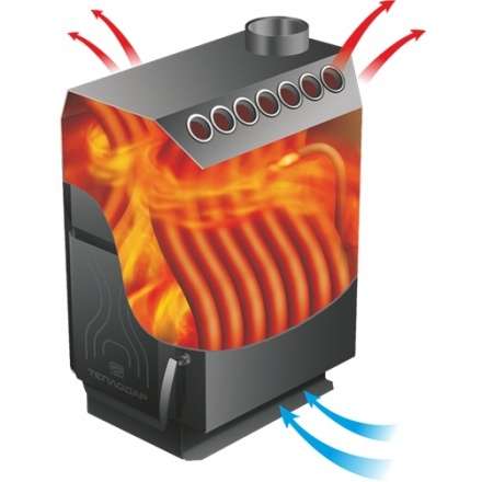 Отопительная печь Теплодар ТОП-200 ДС в Гродно