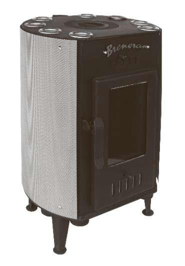 Печь отопительная Бренеран-Канадка плюс АОТ-04 в сетке серебро в Гродно