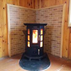 Отопительная печь Термофор Статика Квинта, чёрная бронза фото в Гродно