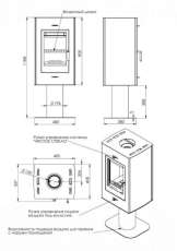 Купить стальной камин с шамотом Мета-Бел Рона в Гродно фото в Гродно
