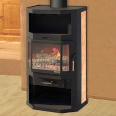 Купить стильный камин с шамотом Мета-Бел Ангара-Аква в Гродно фото в Гродно