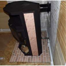 Купить стальной камин с теплообменником Мета-Бел АОТВ 9.0-03 Печора-Аква в Гродно фото в Гродно