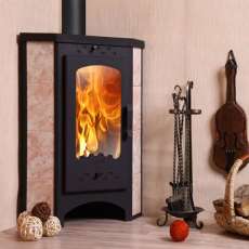 Печь-камин Бавария угловая с плитой РК 123 в Гродно