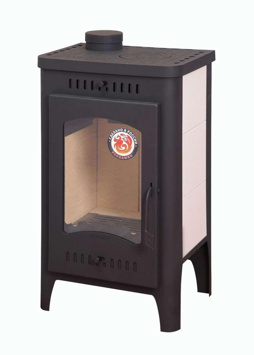 Печь-камин Бавария Оптима с плитой Амазонка бай фото в Гродно