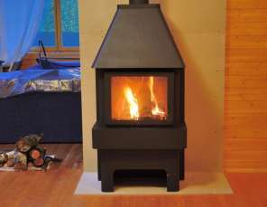 Недорогой камин Бавария три стекла графит фото в интерьере в Гродно