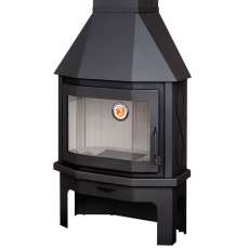 Камин Мюнхен пристенно-угловой чёрный купить в Гродно