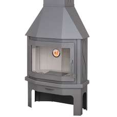 Камин Мюнхен пристенно-угловой графит купить в Гродно