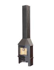 Камин Мюнхен пристенно-угловой графит Амазонка бай фото в Гродно