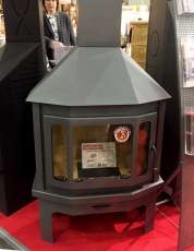 Новый камин Мюнхен угловой графит фото в живую в Гродно