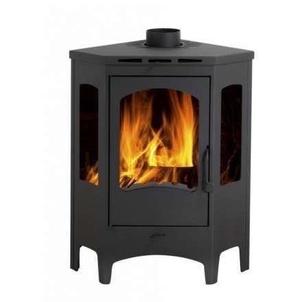 Печь-камин Бавария панорама угловая Амазонка бай фото в Гродно