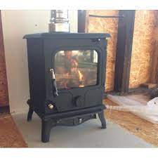 Печь-камин чугунный FireWay Paul в интерьере чёрный Амазонка бай фото в Гродно