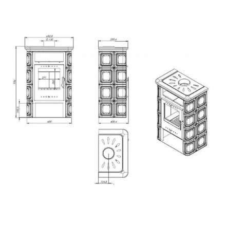 Купить Печь-камин Печь-камин NORDflam Vera чугун в Гродно Амазонка бай фото в Гродно