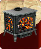 Печь-камин чугунный FireWay Demetra в интерьере Амазонка бай фото в Гродно