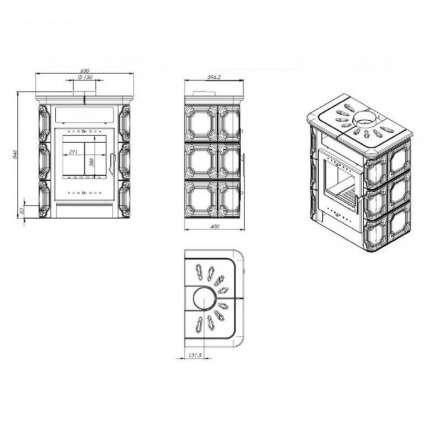 Купить Печь-камин NORDflam Arta в Гродно Амазонка бай фото в Гродно