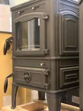 Печь-камин FireWay Dacha патина бронза в интерьере Амазонка бай фото в Гродно