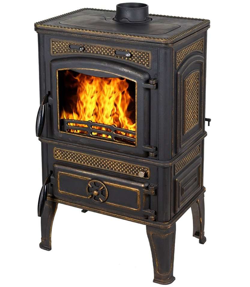 Печь-камин FireWay Dacha патина бронза Амазонка бай фото в Гродно