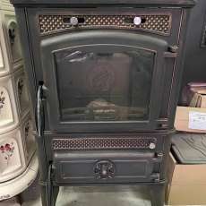 Печь-камин FireWay Dacha патина бронза в интерьере Амазонка бай фото в Гродно