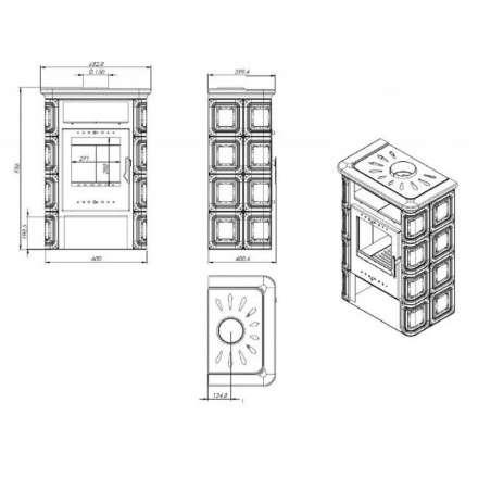 Купить Печь-камин NORDflam Coria в Гродно Амазонка бай фото в Гродно