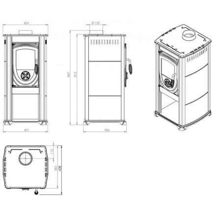 Купить Печь-камин NORDflam Fokus в Гродно Амазонка бай фото в Гродно