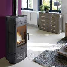 Печь-камин Invicta Chatel чугун в интерьере Амазонка бай фото в Гродно