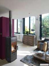 Печь-камин Invicta Cassine чугун в интерьере Амазонка бай фото в Гродно