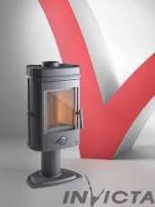 Печь-камин чугунный Invicta Mesnil в интерьере Амазонка бай фото в Гродно