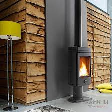 Печь-камин чугунный Invicta Mesnil в интерьере Амазонка бай фото в Гродно
