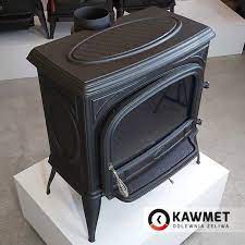 Купить Печь-камин KAWMET Premium NIKA S5 (11,3 кВт) в интерьере чугунный  Гродно фото в Гродно