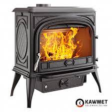 Купить Печь-камин KAWMET Premium SPHINX S6 (13,9 kW) в интерьере чугунный в Гродно фото в Гродно