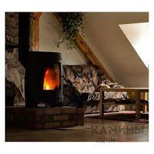 Печь-камин чугунный Invicta La Borne 2 в интерьере Амазонка бай фото в Гродно