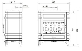 Печь-камин чугунный Invicta Siam в интерьере Амазонка бай фото в Гродно