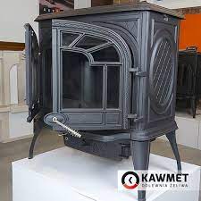Купить Печь-камин KAWMET Premium SPARTA S10 (13,9 кВт) в интерьере чугунный в Гродно фото в Гродно
