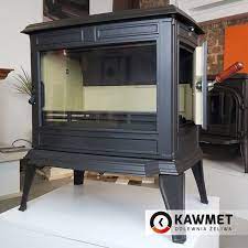 Купить Печь-камин KAWMET Premium ATHENA S12 (12,3 кВт) в интерьере чугунный в Гродно фото в Гродно