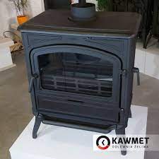 Купить Печь-камин KAWMET Premium EOS S13 (10 кВт) в интерьере чугунный в Гродно фото в Гродно
